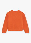 Orange chenille knit cardigan DOCARDETTE / 22H2PFF1CAR405