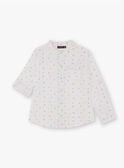 White and blue shirt with bike print for boys TYWOLAGE / 20E3PGZ2CHM000