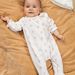 Baby girl's polka dot and ostrich print pajamas