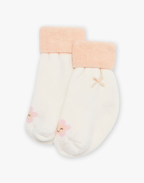 Baby girl floral print romper and socks CEGENNY / 22E5BF51GRE001