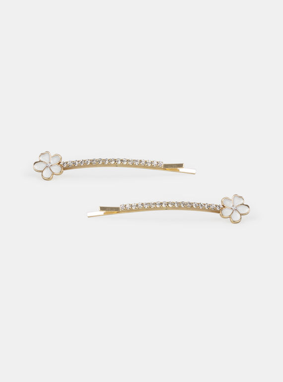 Light gold HAIRCLIP MORUBETTE / 25E4PFM8BRTK008