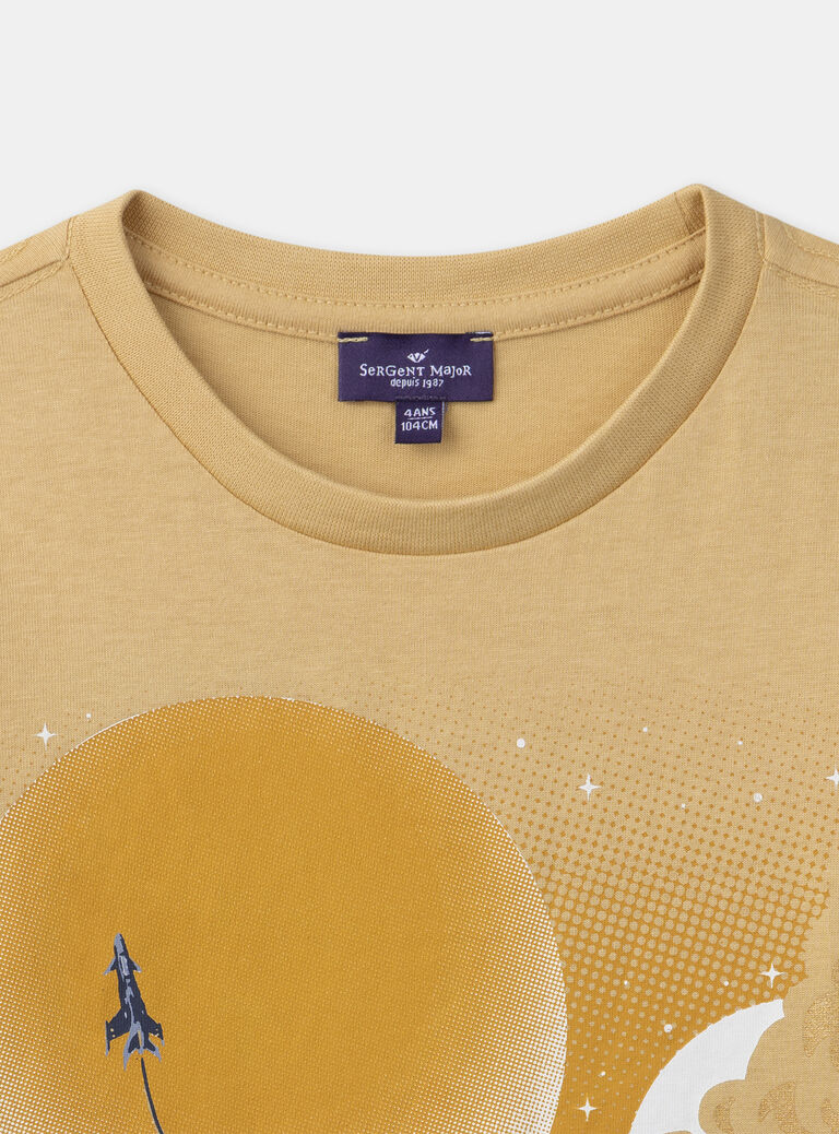 Light yellow TEE SHIRT LS NLOSTAGE / 25H3PGW3TMLB116