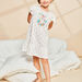 Ecru nightdress with flowers and koala print