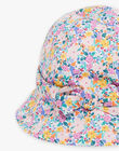 Ecru hat with floral print FASOLINE / 23E4BFS1CHA001