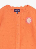 Long-sleeved orange cardigan GAANNE / 23H1BF71CARE413