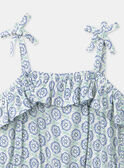 Ivory Ruffled Floral Romper KLIKETTE / 24E2PFR1CBC005