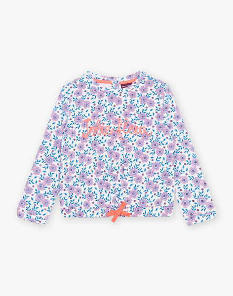 Purple floral print sweatshirt DASWETTE / 22H2PF51SWE001