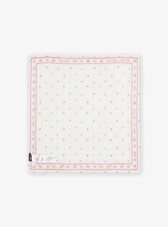 Fruits and flowers printed scarf FEFOLETTE / 23E4PFB1ECH001