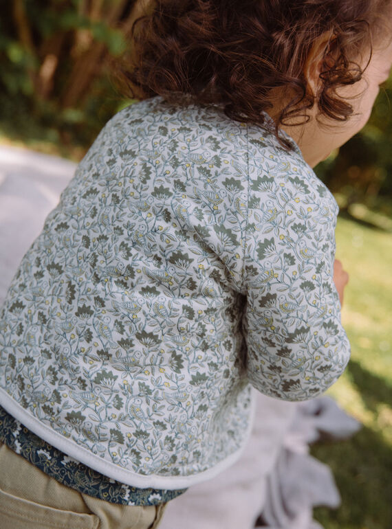 Reversible ecru cardigan in tubique GACOLINE / 23H1BF81CAR001