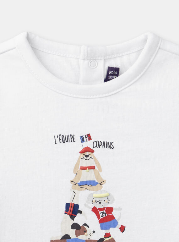 Short-sleeved printed bodysuit T-shirt KAOSCAR / 24E1BGN1BOD001