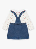Baby girl denim bodysuit and dress set CABRIGITTE / 22E1BF71ENSP274