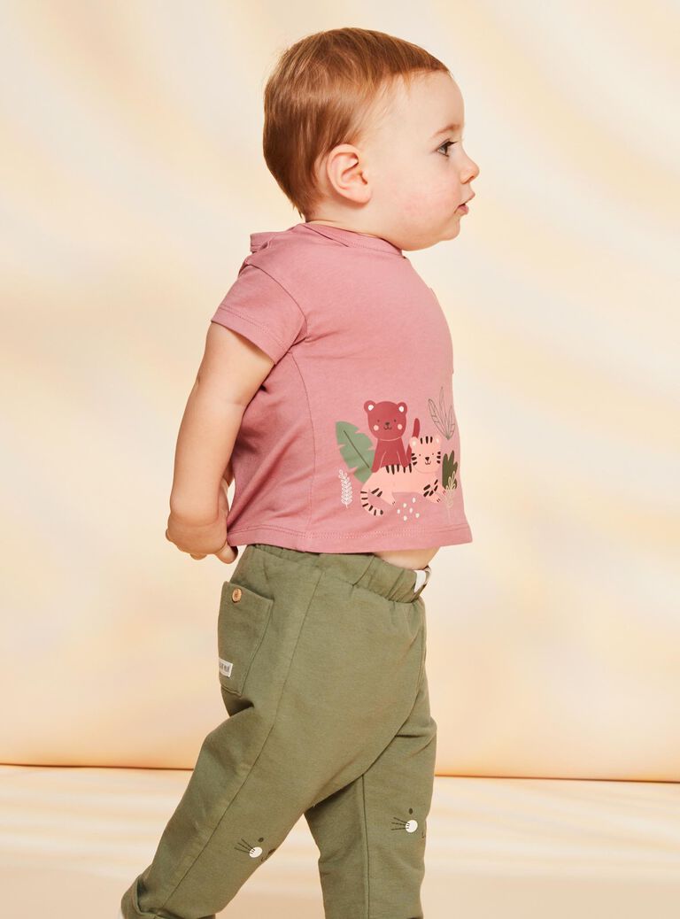 Vintage pink animal print T-shirt FAGABRIEL / 23E1BGD2TMCD332