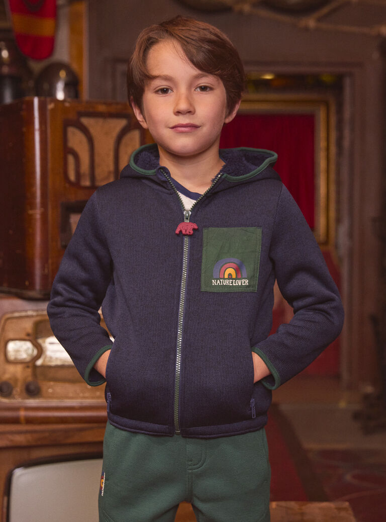 Navy KIDS CARDIGAN LYPOAGE / 24H3PGO1GIL070