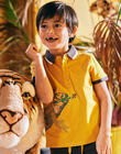 Yellow polo shirt child boy iguana print CEZAFAGE / 22E3PG91POLB114
