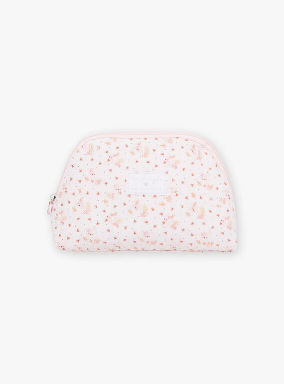Soft pink birth kit with floral print FONTAINA / 23E0AF61TRN321