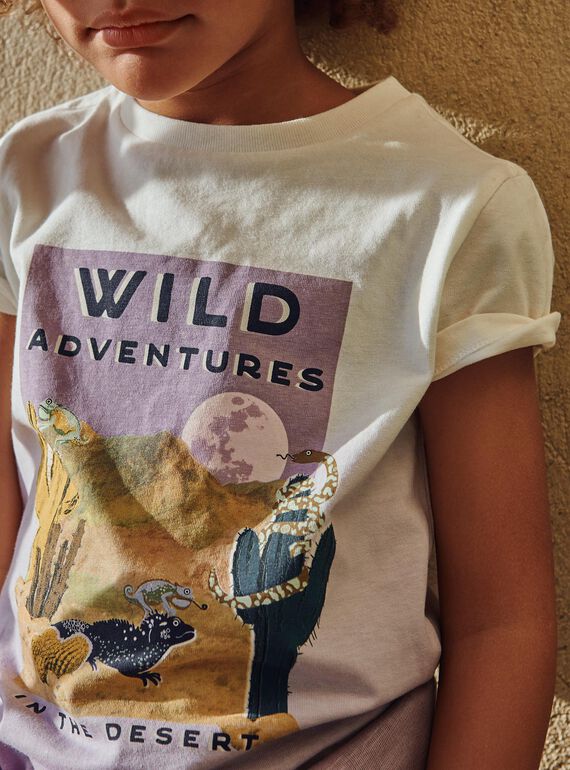 Tie and dye T-shirt with desert patterns FLAMIAGE / 23E3PGO2TMC001