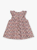 Beige floral print sleeveless dress GAKAROLINE / 23H1BFH2ROB080