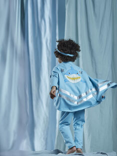 Turquoise superhero disguise pajamas child boy CYJAMAGE3 / 22E5PGE2PYTC216