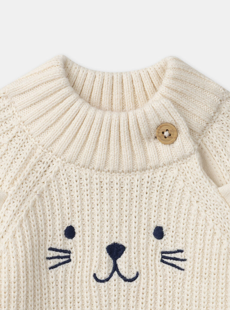 White PULLOVER White PULLOVER NAOREL / 25H1BGW1PULA016