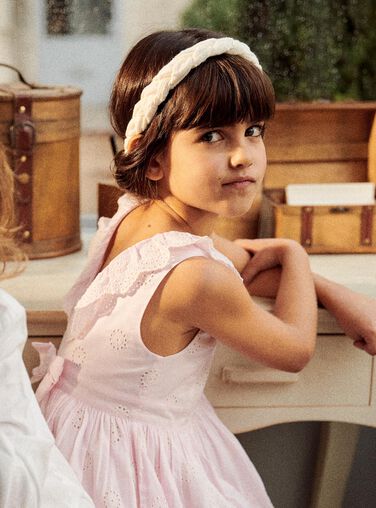 Ivory braided and embroidered headband Ivory braided and embroidered headband FREBANETTE / 23E4PFI1BAN005