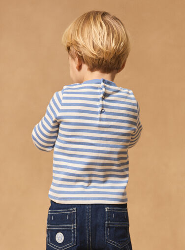 Blue TEE SHIRT LS Blue TEE SHIRT LS MACAMEL / 25E1BG82TMLC208