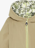Khaki reversible hooded jacket KRAPRIMAGE / 24E3PG82BLO604