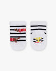 Baby boy striped socks with dog print CAGEGE / 22E4BG81SOQ001