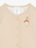 Reversible jacket beige and ecru in tubic and jersey GORDON / 23H0CMC1VES632