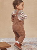 Brown corduroy long overalls GASERGIO / 23H1BGR1SALI819