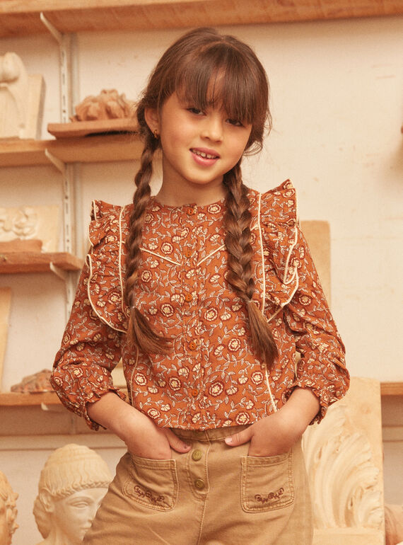 Light brown BLOUSE LIQUETTE / 24H2PFK1CHE809