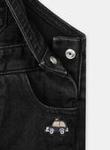 Black denim DUNGAREES LAFLAVIEN / 24H1BGK1SALK003