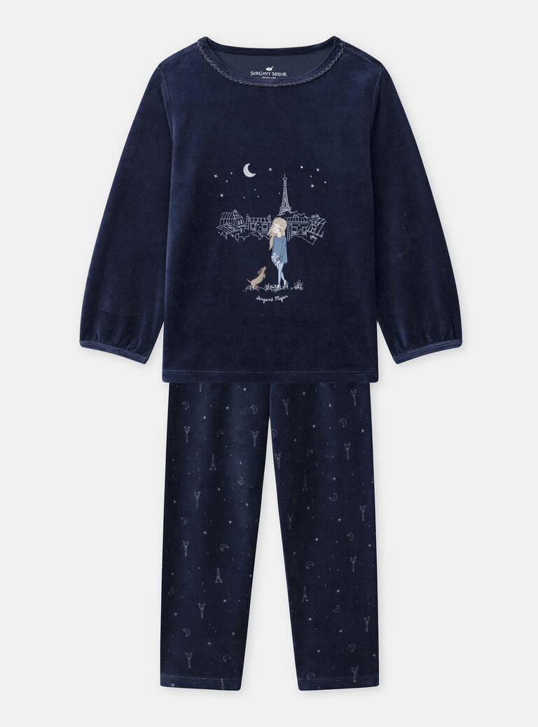 Navy PYJAMA Navy PYJAMA NECILETTE / 25H5PFD2PYJ070