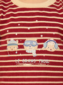 Burgundy TEE SHIRT LS LASAMUEL / 24H1BGR1TML501
