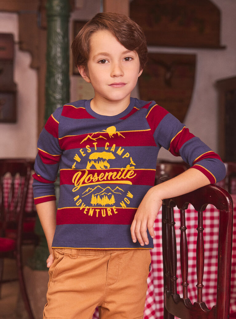 Navy TEE SHIRT LS LYRAYAGE / 24H3PGO2TML070