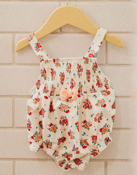 Baby girl's 1-piece flower print swimsuit CIVILLA / 22E4BFO1MAI632