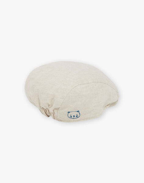 Beige linen beret FAEMOU / 23E4BGI2CHAA013