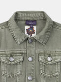 Khaki denim jacket KIDENAGE / 24E3PGC1BLO604
