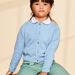 Blue cotton cardigan