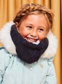 Navy blue knitted snood DRASNOETTE / 22H4PFM1SNO070