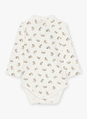 Off-white fleece bodysuit in dog print GAPUNLEY / 23H1BGQ1BOD001