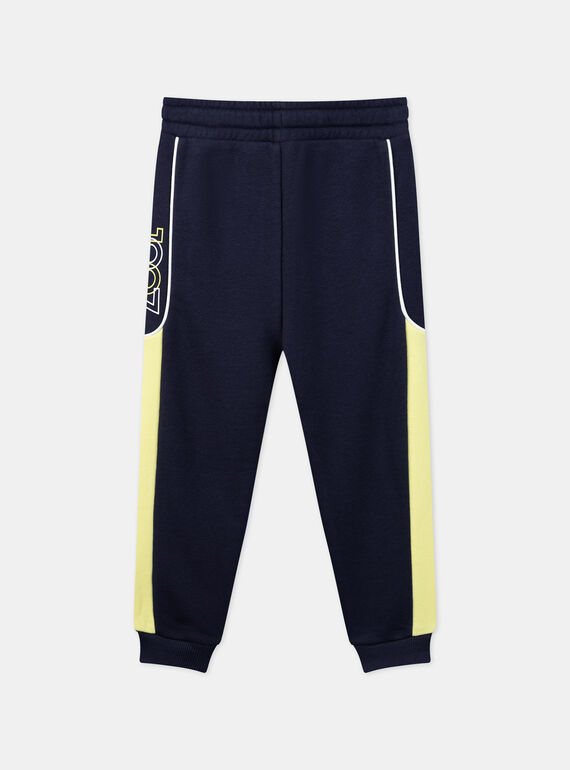 Navy blue jogging pants with a 1987 print KRIJOGAGE 1 / 24E3PGB1JGB705