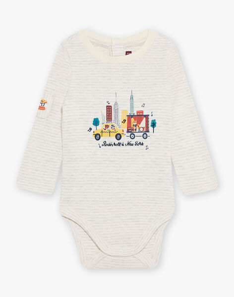 Striped long sleeve bodysuit DAJILUCAS / 22H1BGF1BODA013