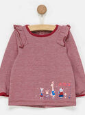 Dark burgundy T-shirt PAEMMA / 18H1BFD1TML503