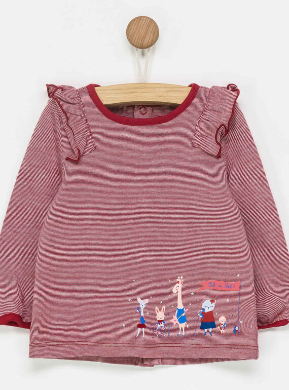 Dark burgundy T-shirt PAEMMA / 18H1BFD1TML503