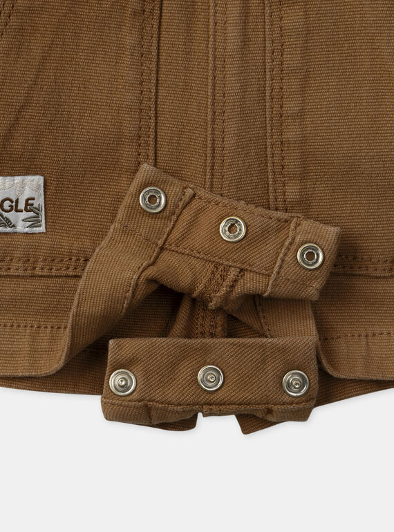 Brown SHORT DUNGAREES MAOMAR / 25E1BGO1SAC802