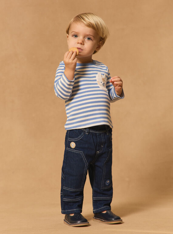 Blue TEE SHIRT LS MACAMEL / 25E1BG82TMLC208