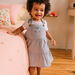 Baby Girl Striped Cotton Flared Dress
