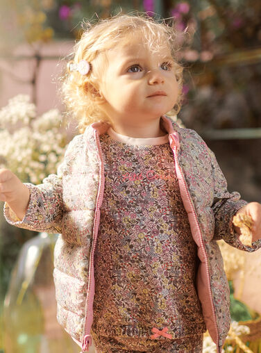 Baby girl floral print jogging top CADORICE / 22E1BFB1JGHB112