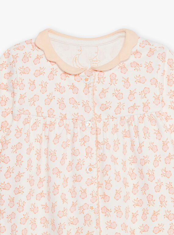 Baby girl floral print romper and socks CEGENNY / 22E5BF51GRE001