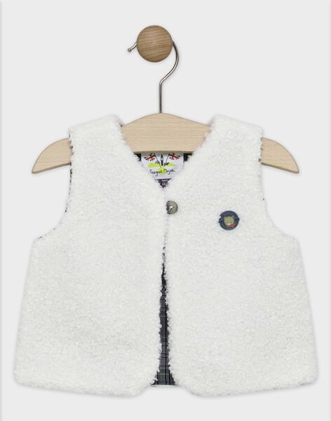 Off White Sleeveless Cardigan For Baby For Sale On Sergent Major International Website Off White Sleeveless Cardigan For Baby For Sale On Sergent Major International Website